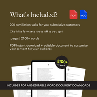 Thumbnail for 200 Humiliation Tasks for Submissive Men