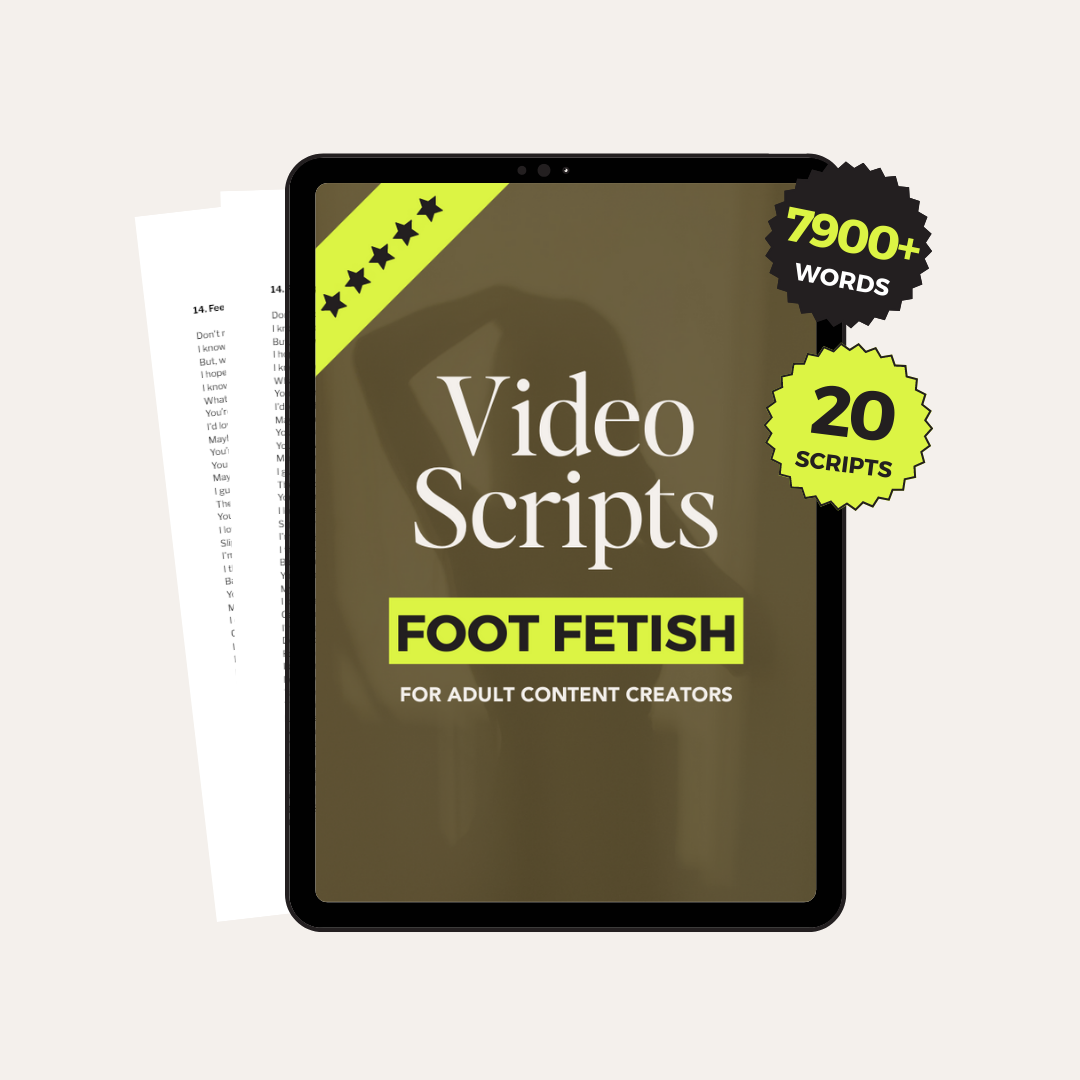 Foot Fetish JOI Video Scripts