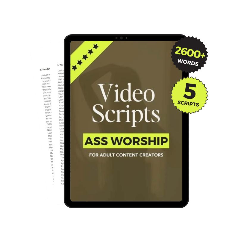 Ass Worship JOI Video Scripts