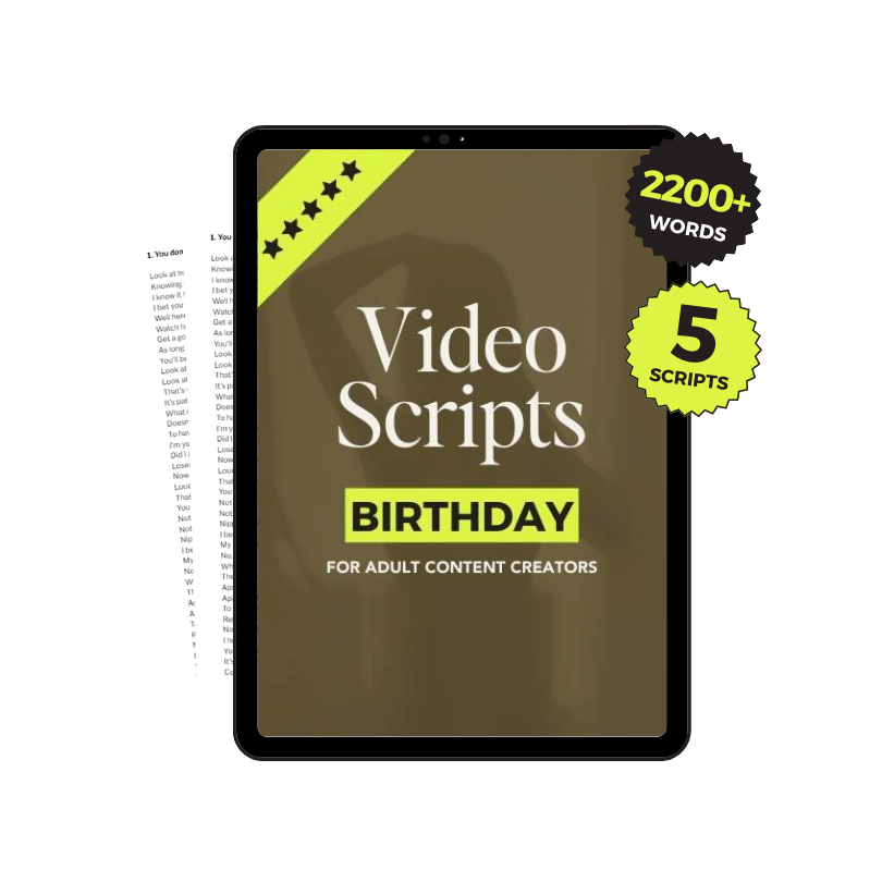 Birthday JOI Video Scripts