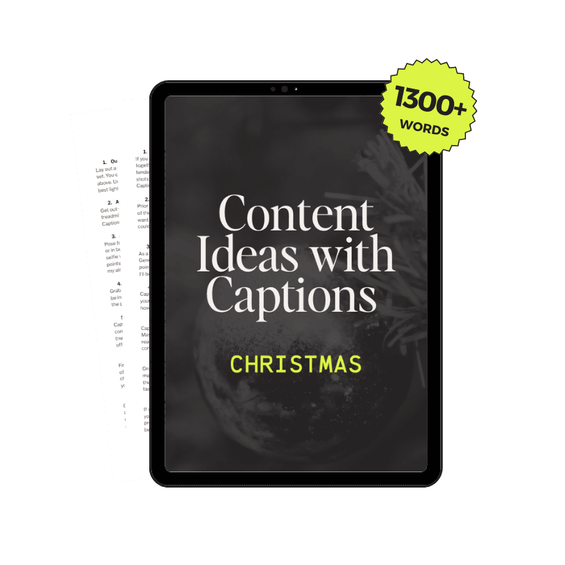 31 Christmas Onlyfans Content Ideas with Captions