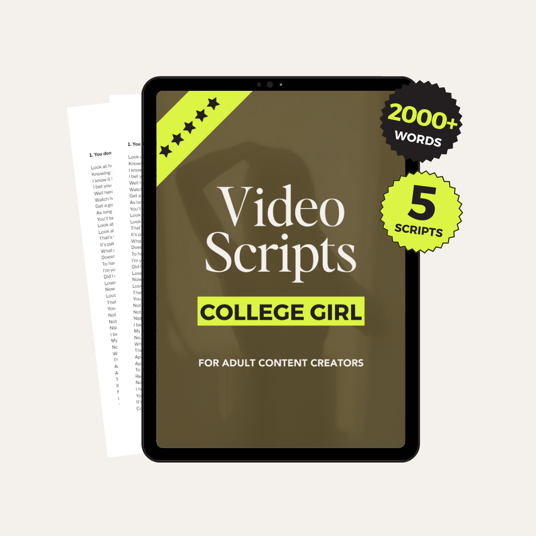 College Girl JOI Video Scripts