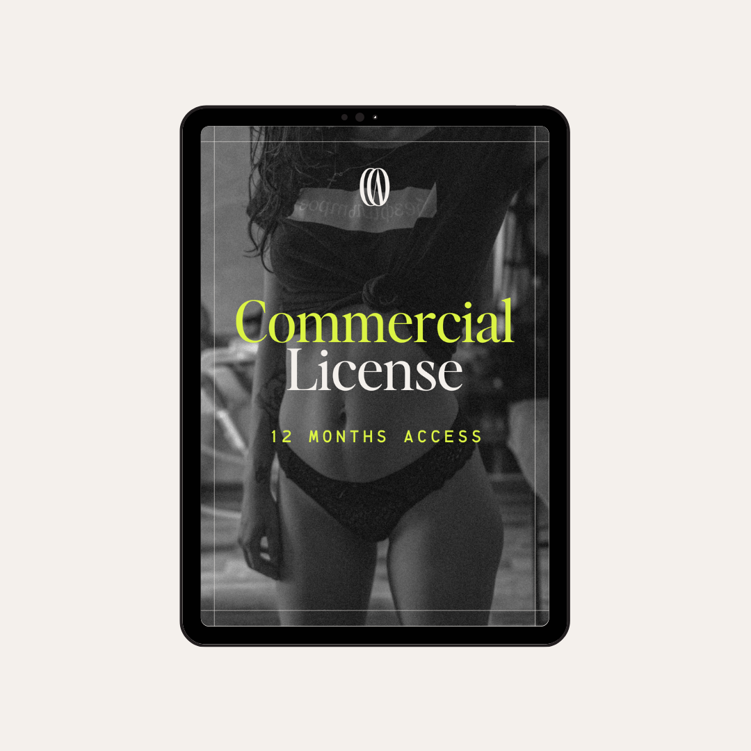 Commercial License - Whole Store Bundle - 12 Month Duration, All Past & Future releases, For Onlyfans Coaches, Agencies + Service Providers