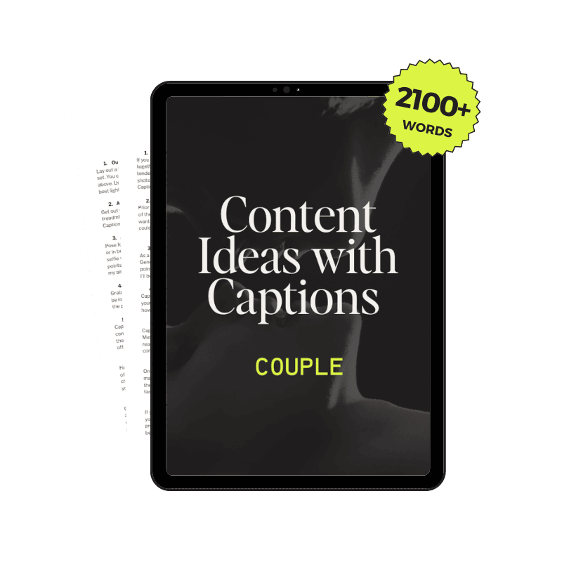 30 Couple Onlyfans Content Ideas with Captions