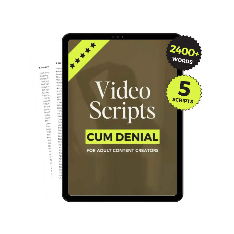 Cum Denial JOI Video Scripts