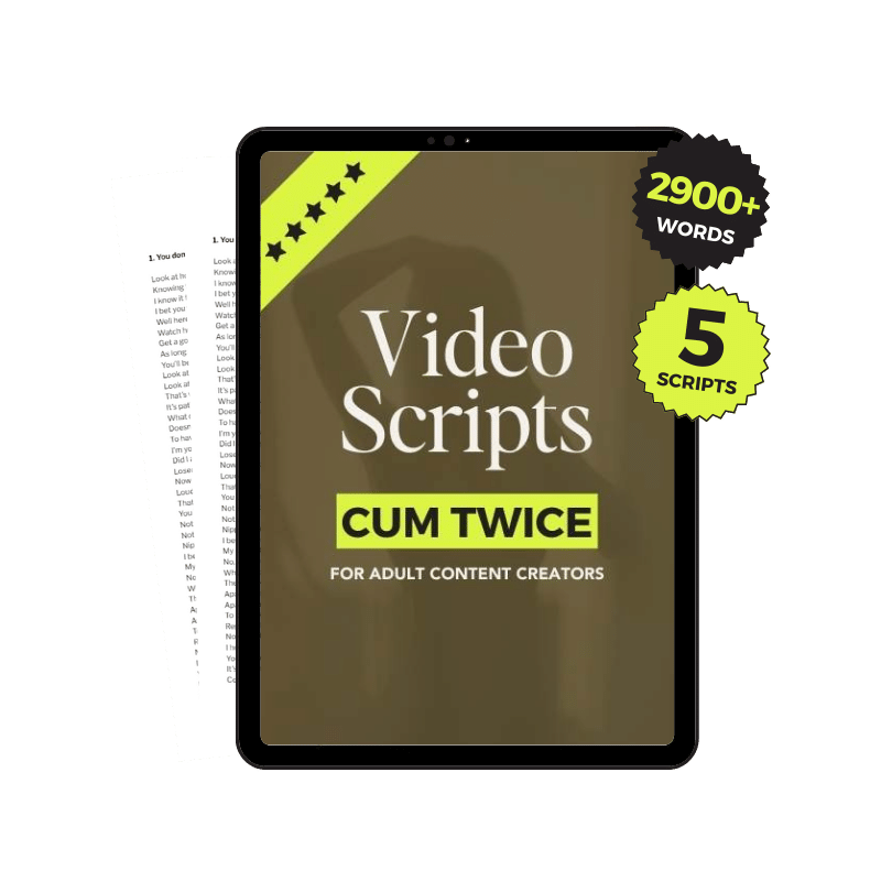 Cum Twice JOI Video Scripts