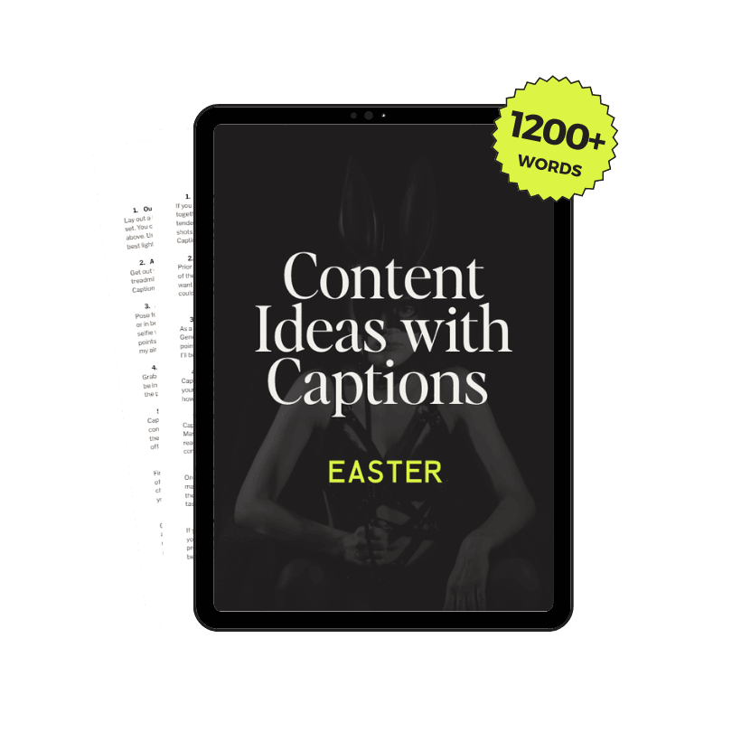 30 Easter Onlyfans Content Ideas with Captions