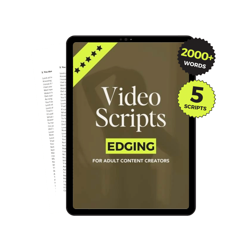 Edging JOI Video Scripts