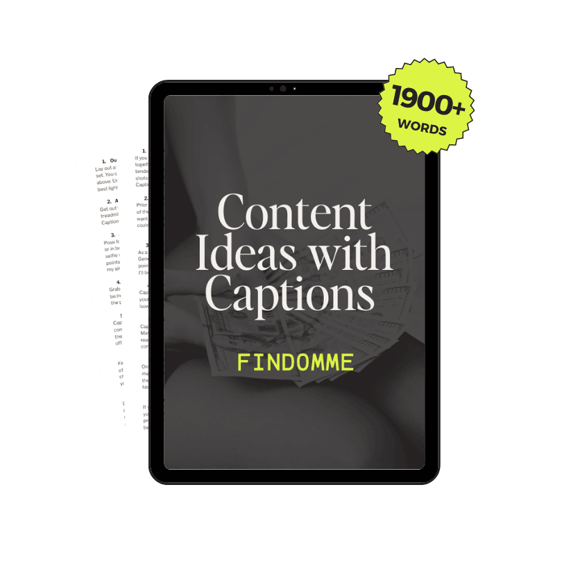 30 Findomme Onlyfans Content Ideas with Captions