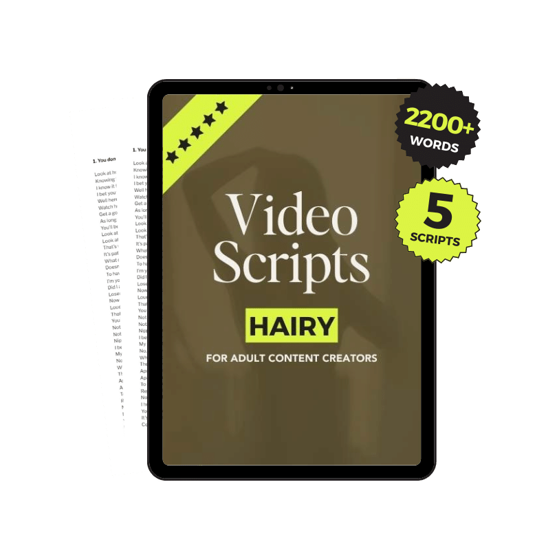 Hairy JOI Video Scripts