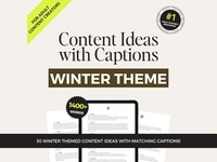 Thumbnail for 30 Winter Onlyfans Content Ideas with Captions