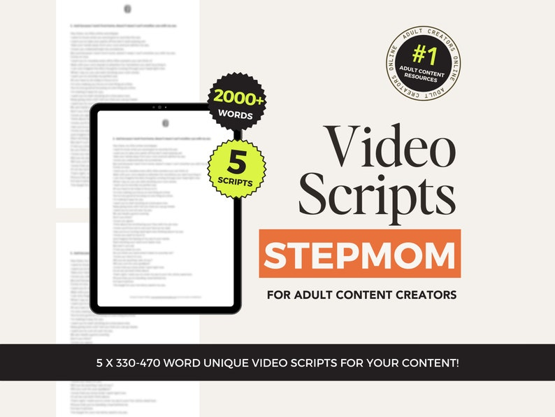 Stepmom JOI Video Scripts