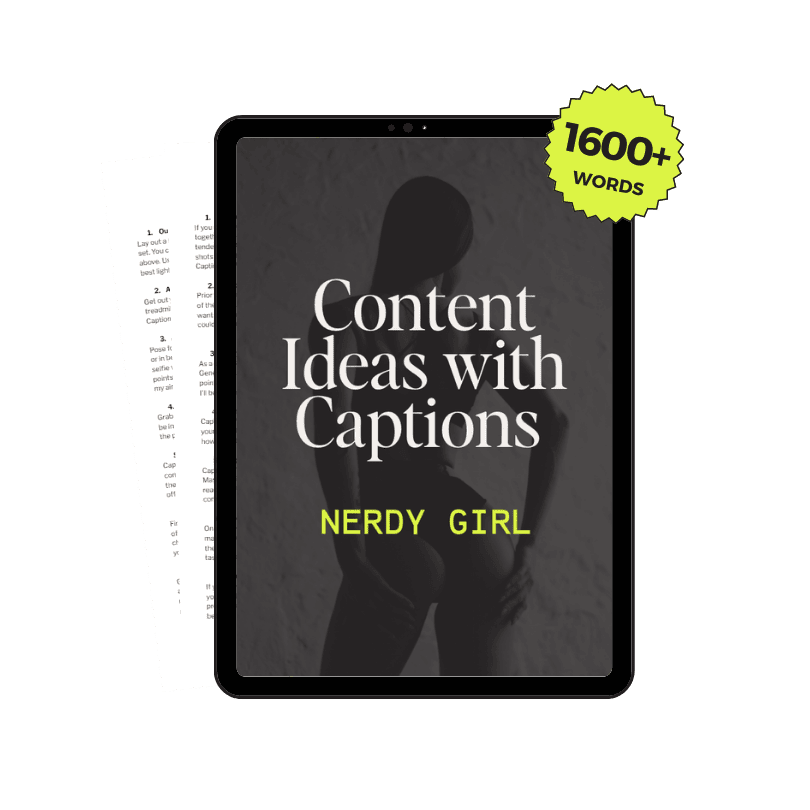 30 Nerdy Onlyfans Content Ideas with Captions