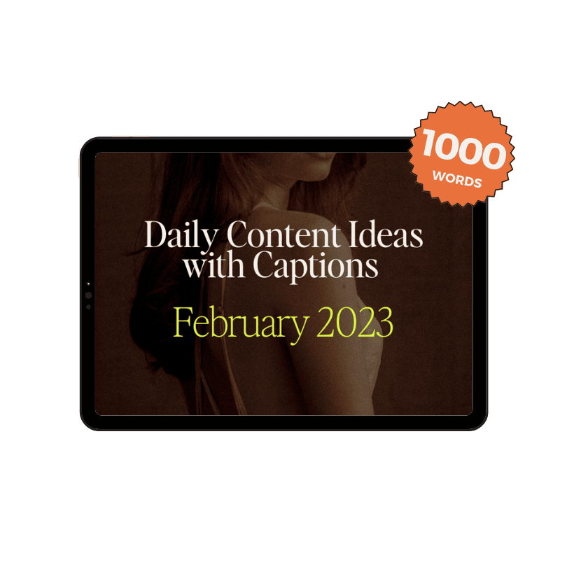 February 2023 Onlyfans Content Ideas