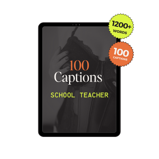 100 School Teacher Themed Captions